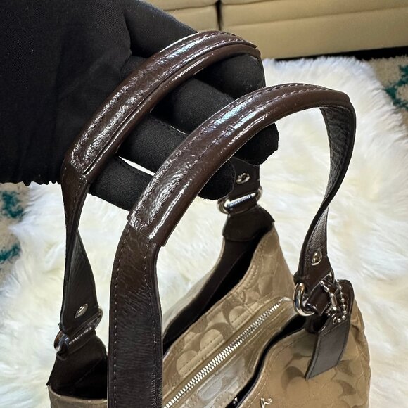 Coach Signature Monogram Ashley Madison Shoulder Bag - Picture 7 of 12